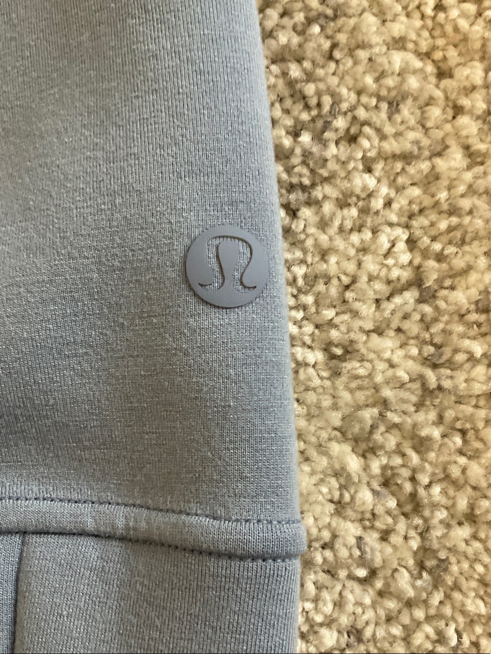 lululemon athletica Men's Light Blue Hooded Pullover - Picture 2 of 8